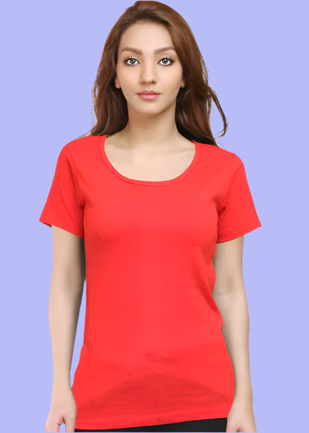 SOLID Women Regular fit Tshirt