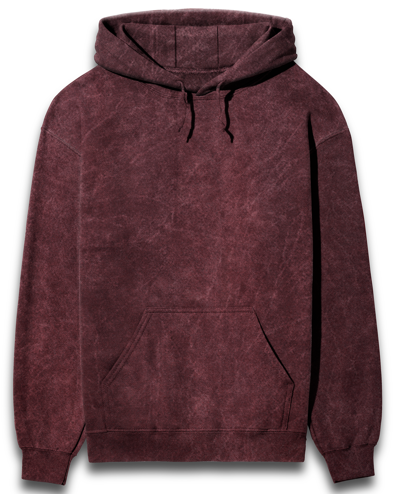 SOLID Acid wash Unisex Hooded Sweatshirt