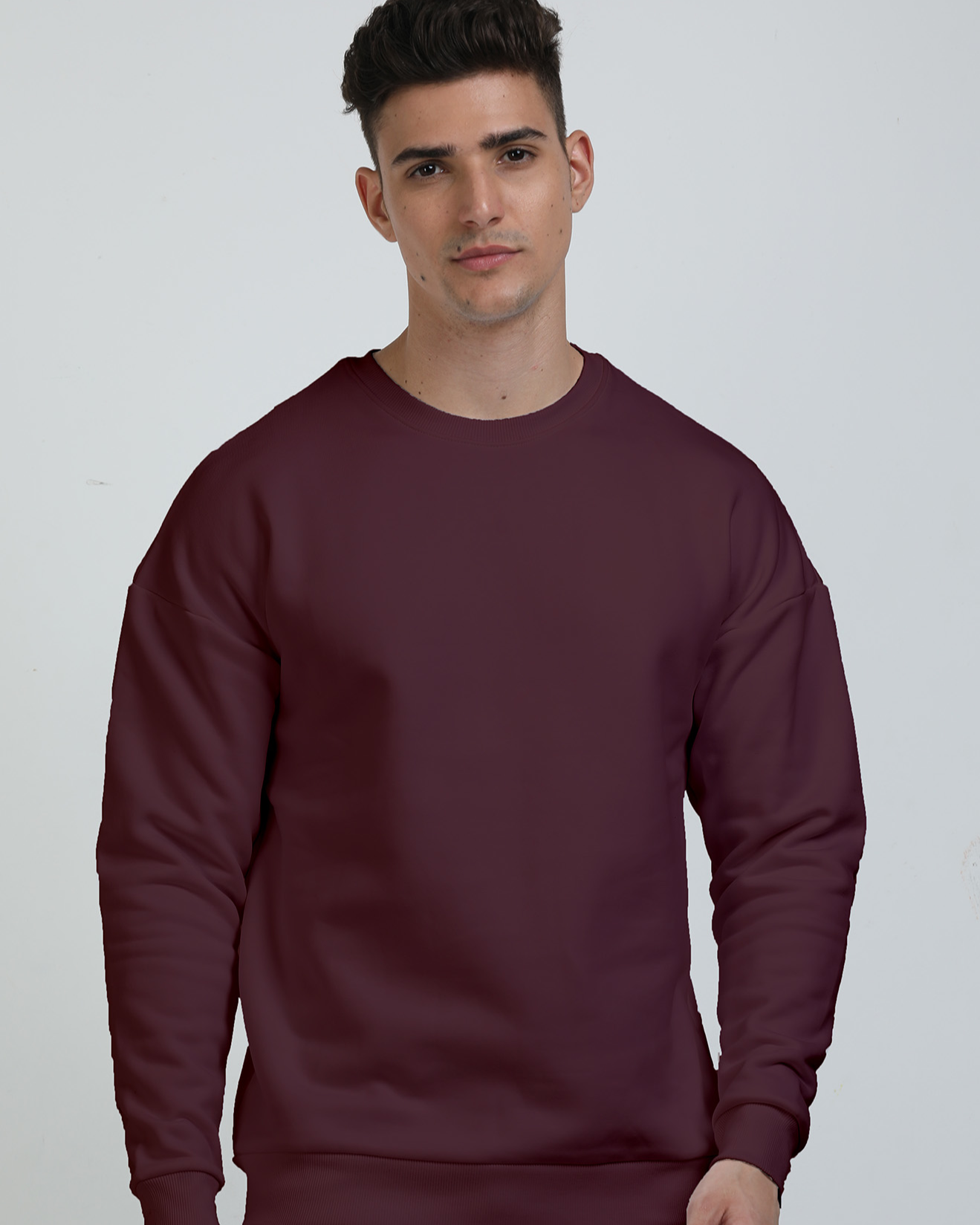 SOLID Unisex Oversized Sweatshirt