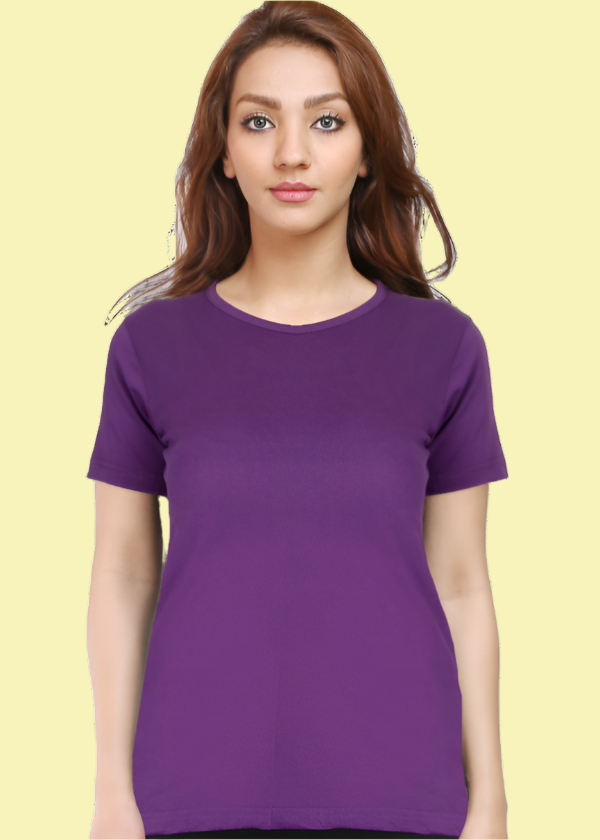 SOLID Women Regular fit Tshirt