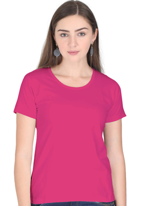 SOLID Women Regular fit Tshirt
