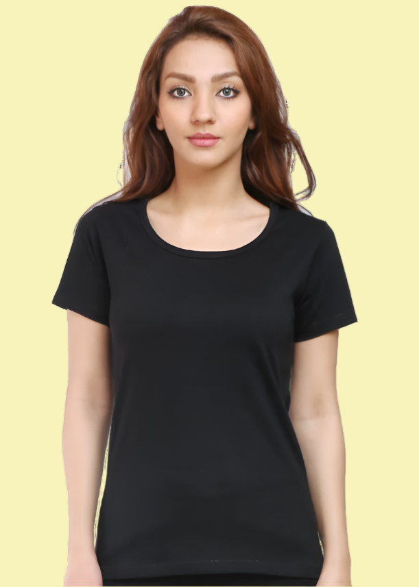 SOLID Women Regular fit Tshirt