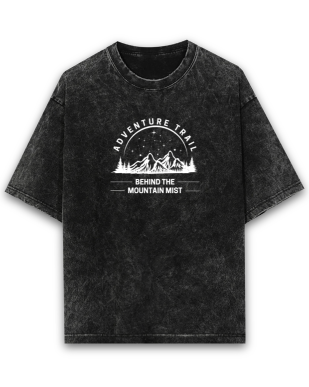 ADVENTURE Acid-wash Oversized Unisex Classic T-Shirt