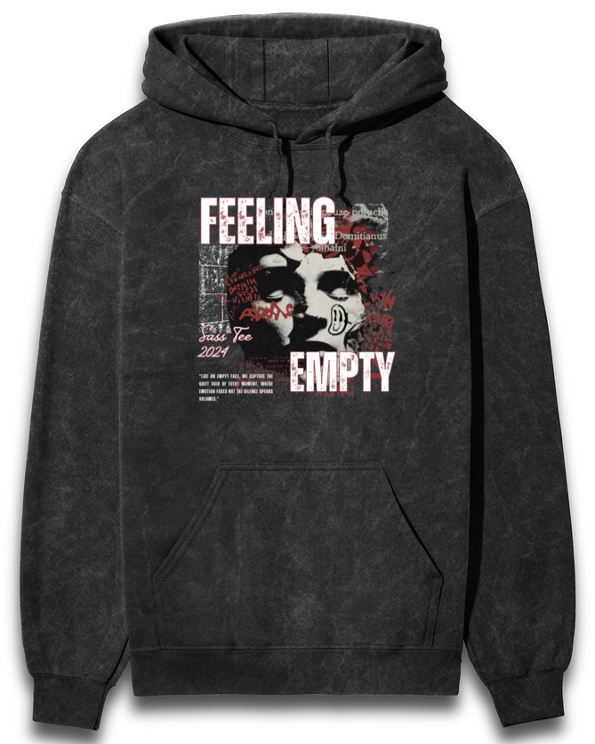 FEELING EMPTY Acid wash Unisex Hoodie