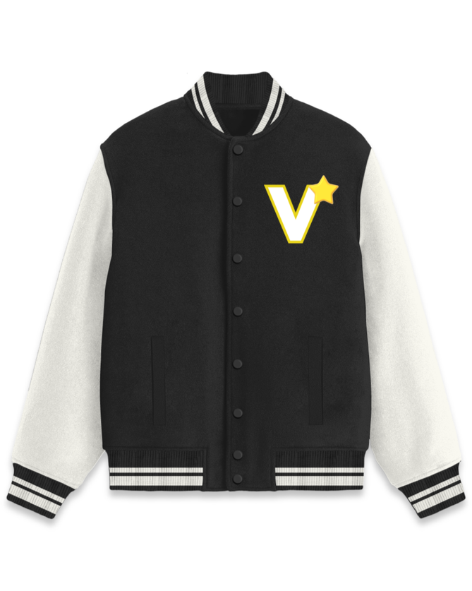 V Black VARSITY JACKET