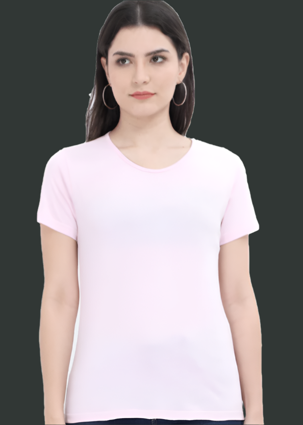 SOLID Women Regular fit Tshirt