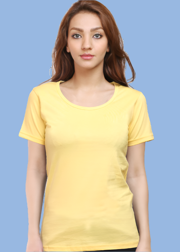 SOLID Women Regular fit Tshirt