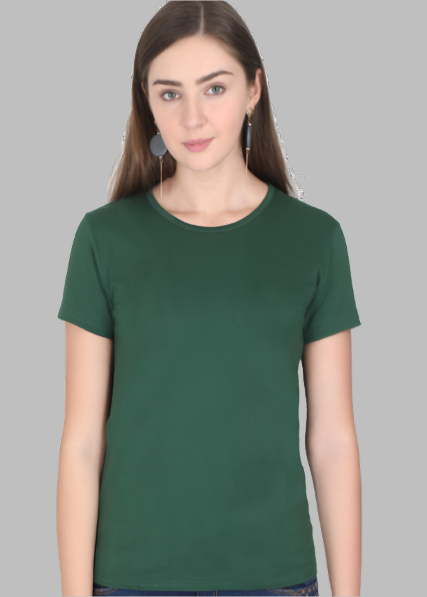 SOLID Women Regular fit Tshirt