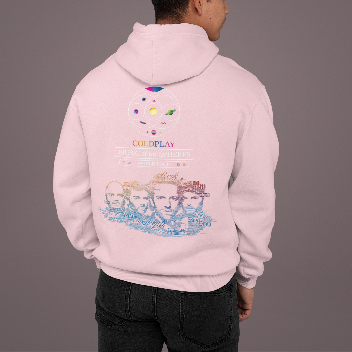 COLDPLAY Inspired Oversized Hoodie