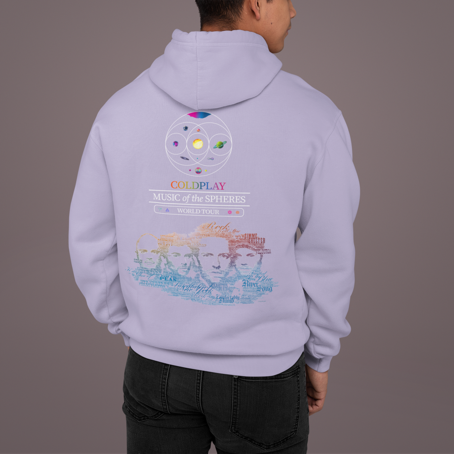 COLDPLAY Inspired Oversized Hoodie