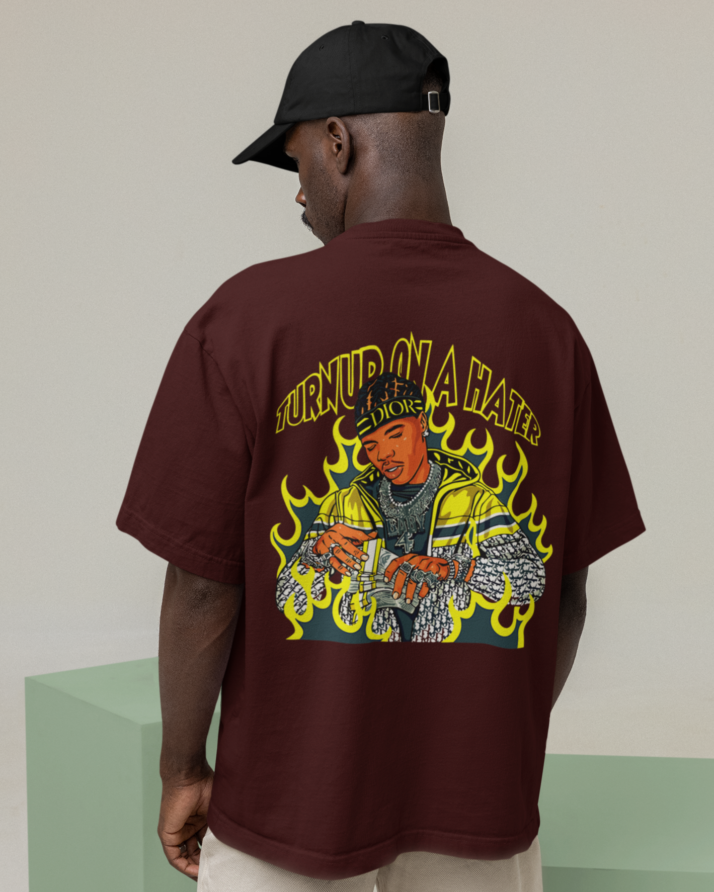 Turn up the haters French Terry Oversized T-Shirt