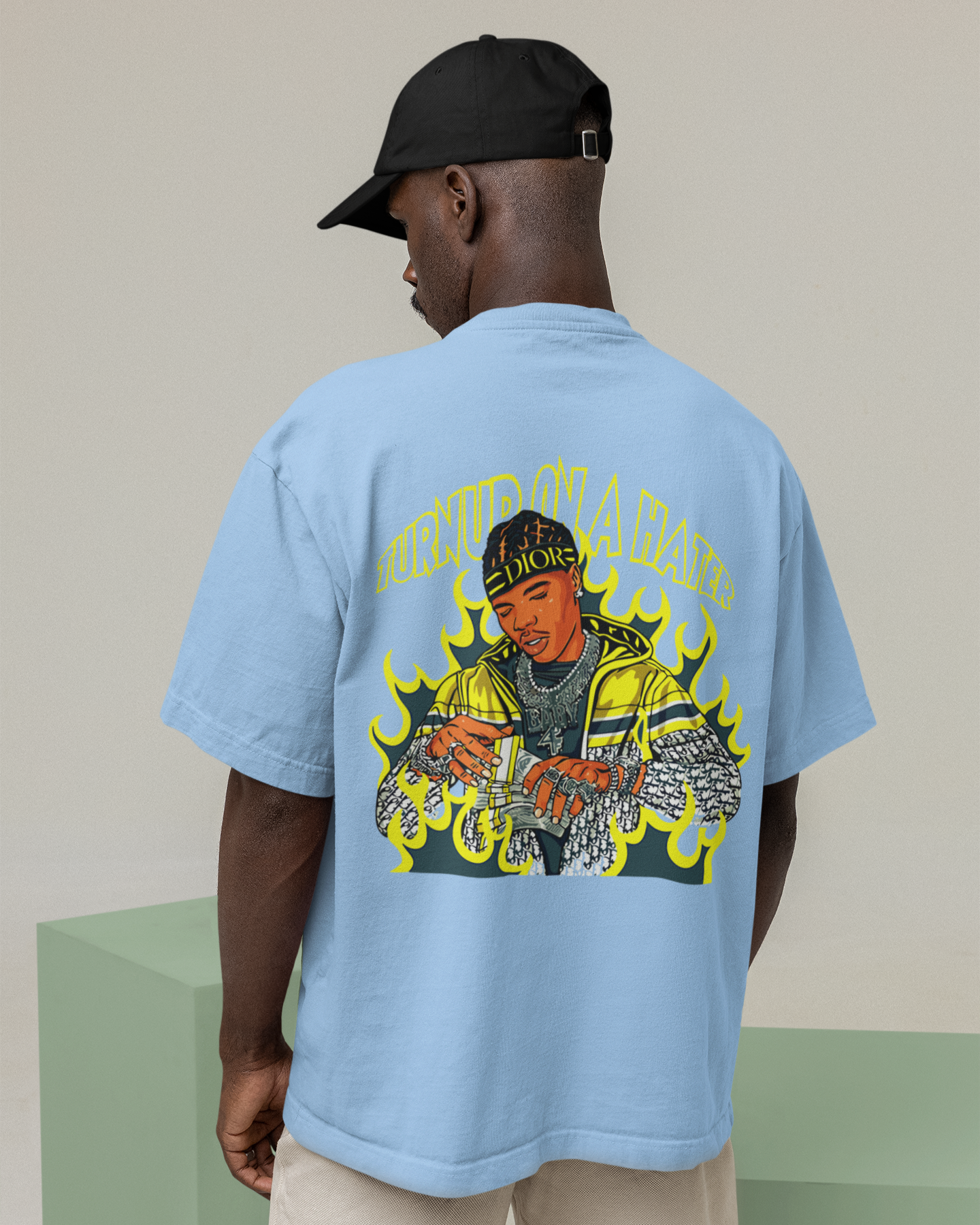 Turn up the haters French Terry Oversized T-Shirt