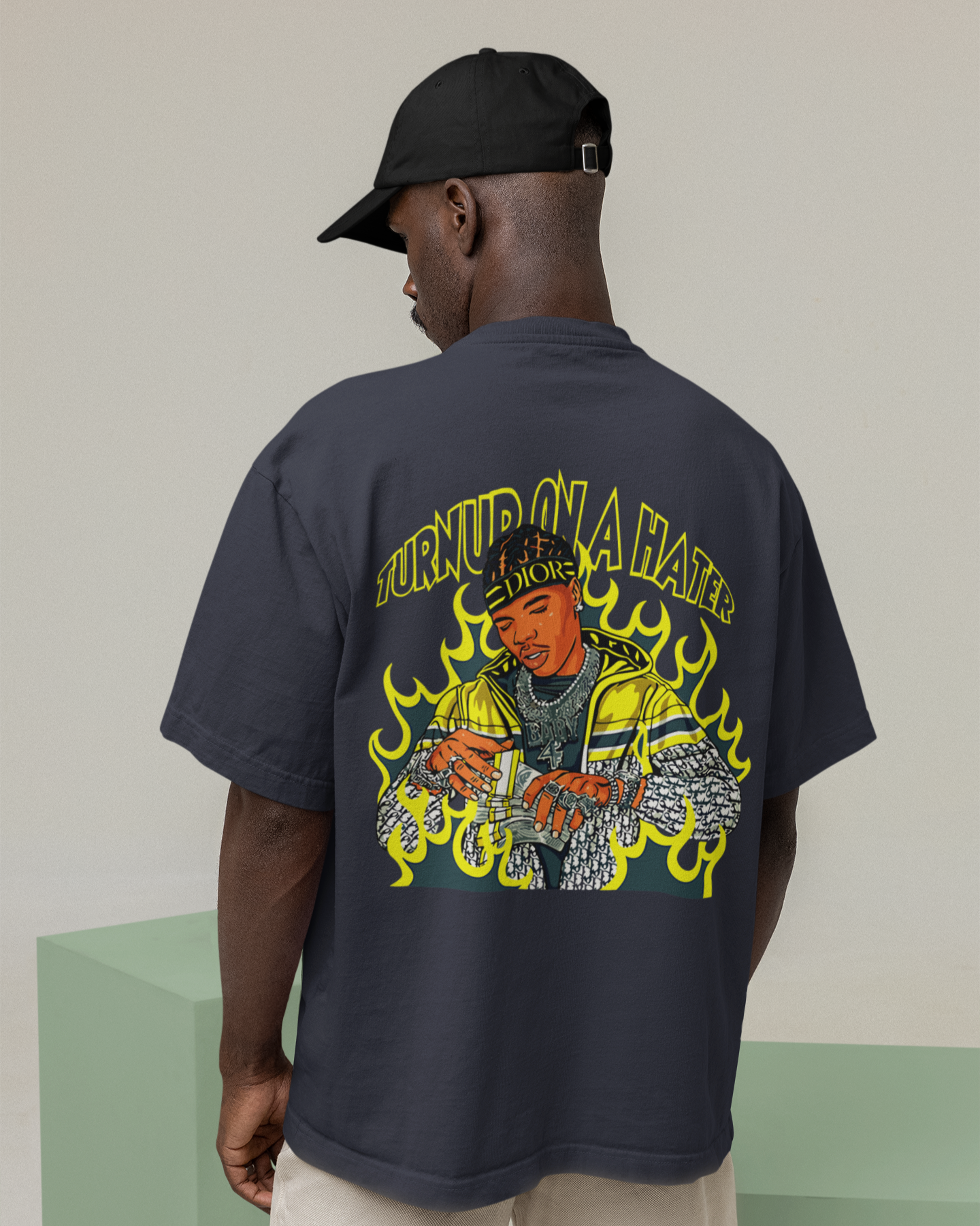Turn up the haters French Terry Oversized T-Shirt