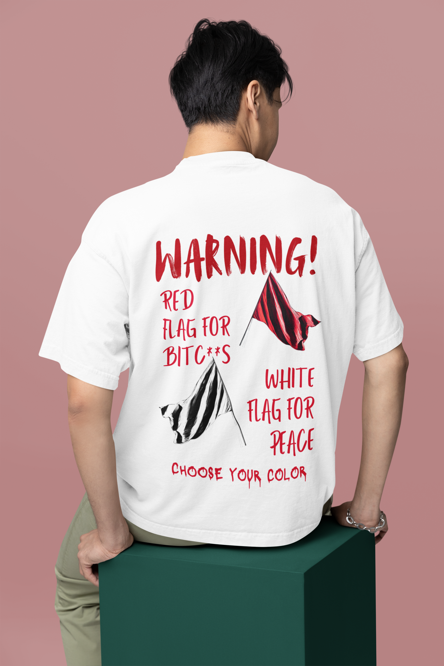 RED FLAG Terry Oversized Unisex TShirt