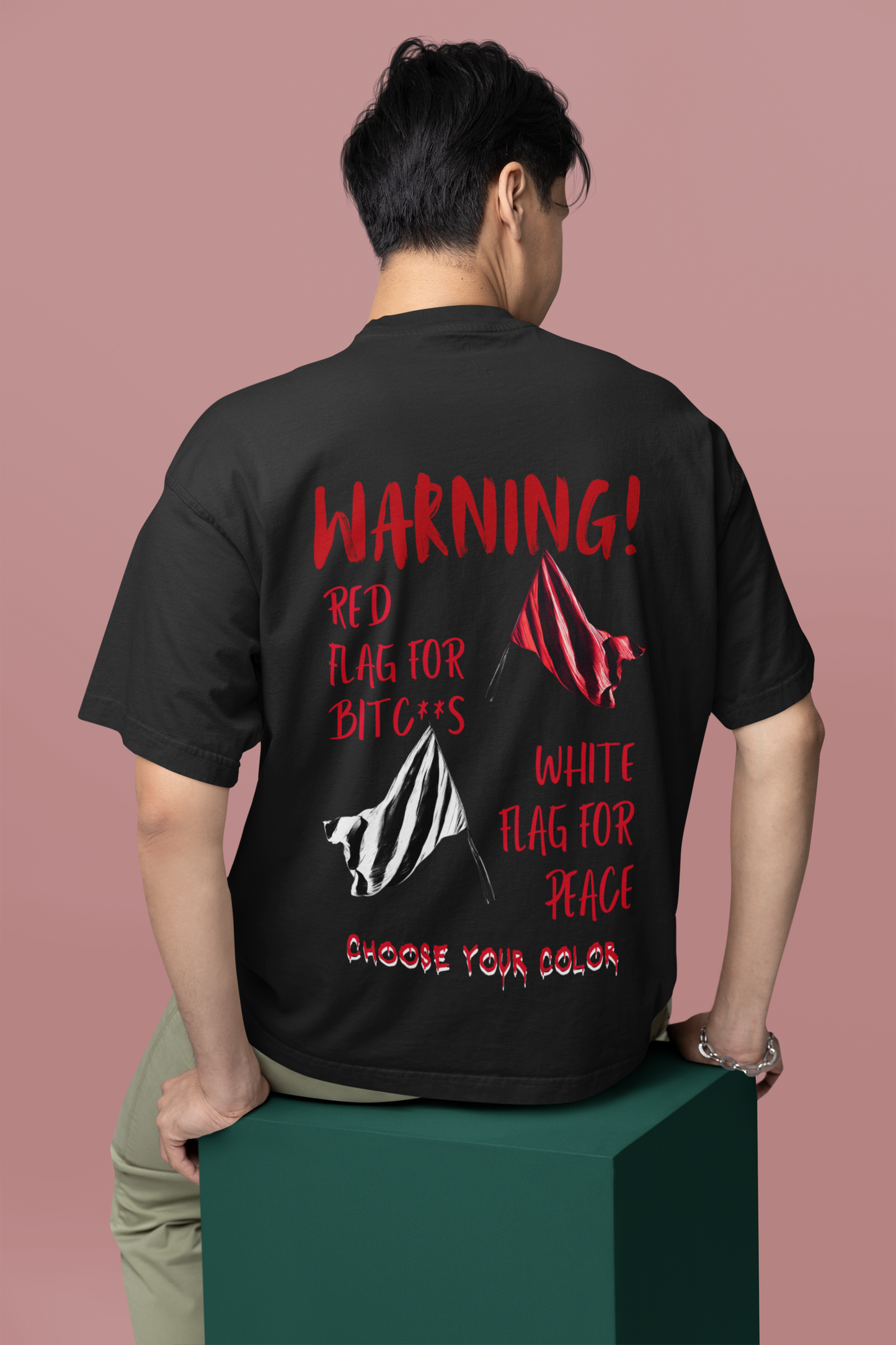 RED FLAG Terry Oversized Unisex TShirt