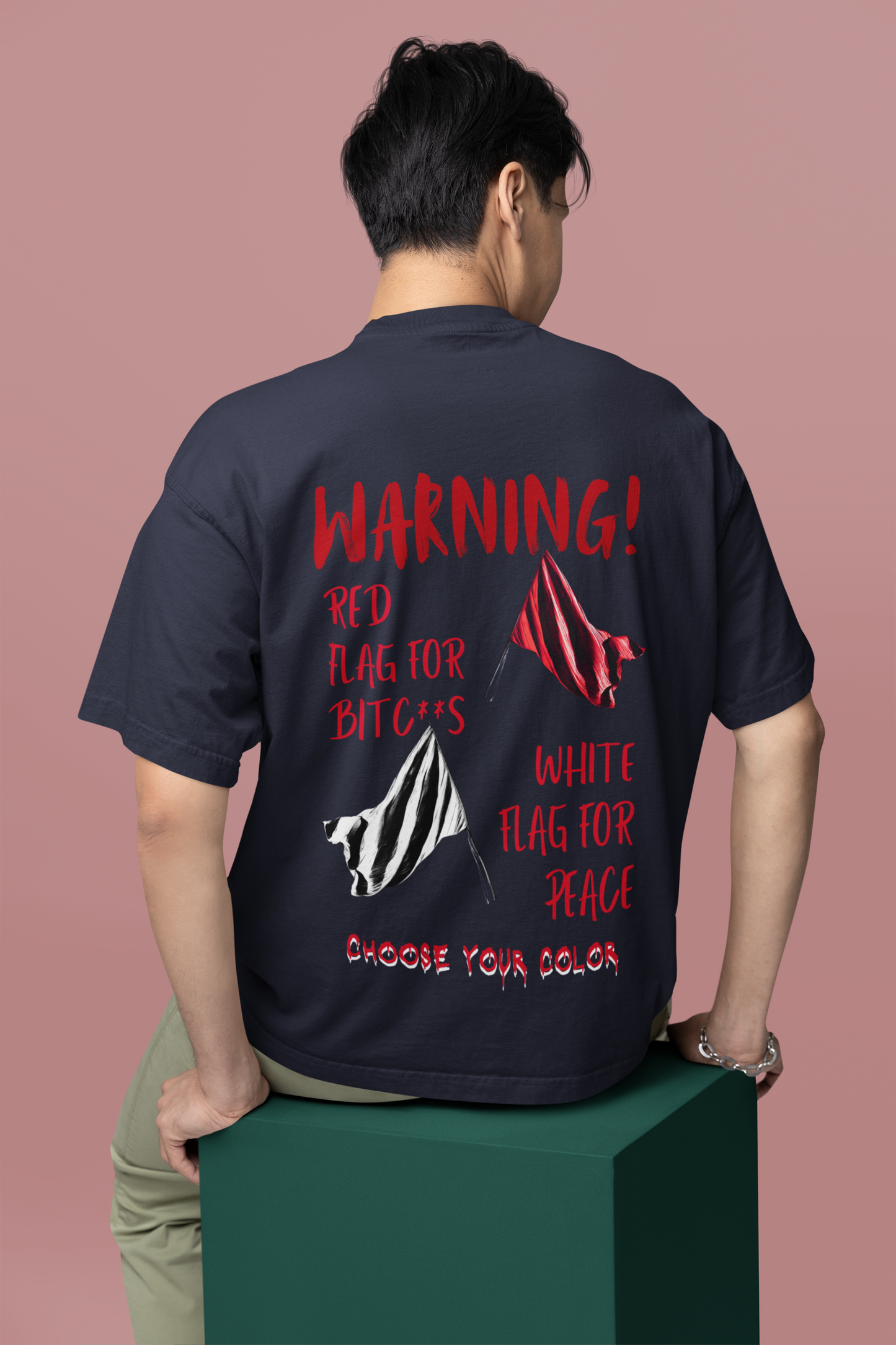 RED FLAG Terry Oversized Unisex TShirt