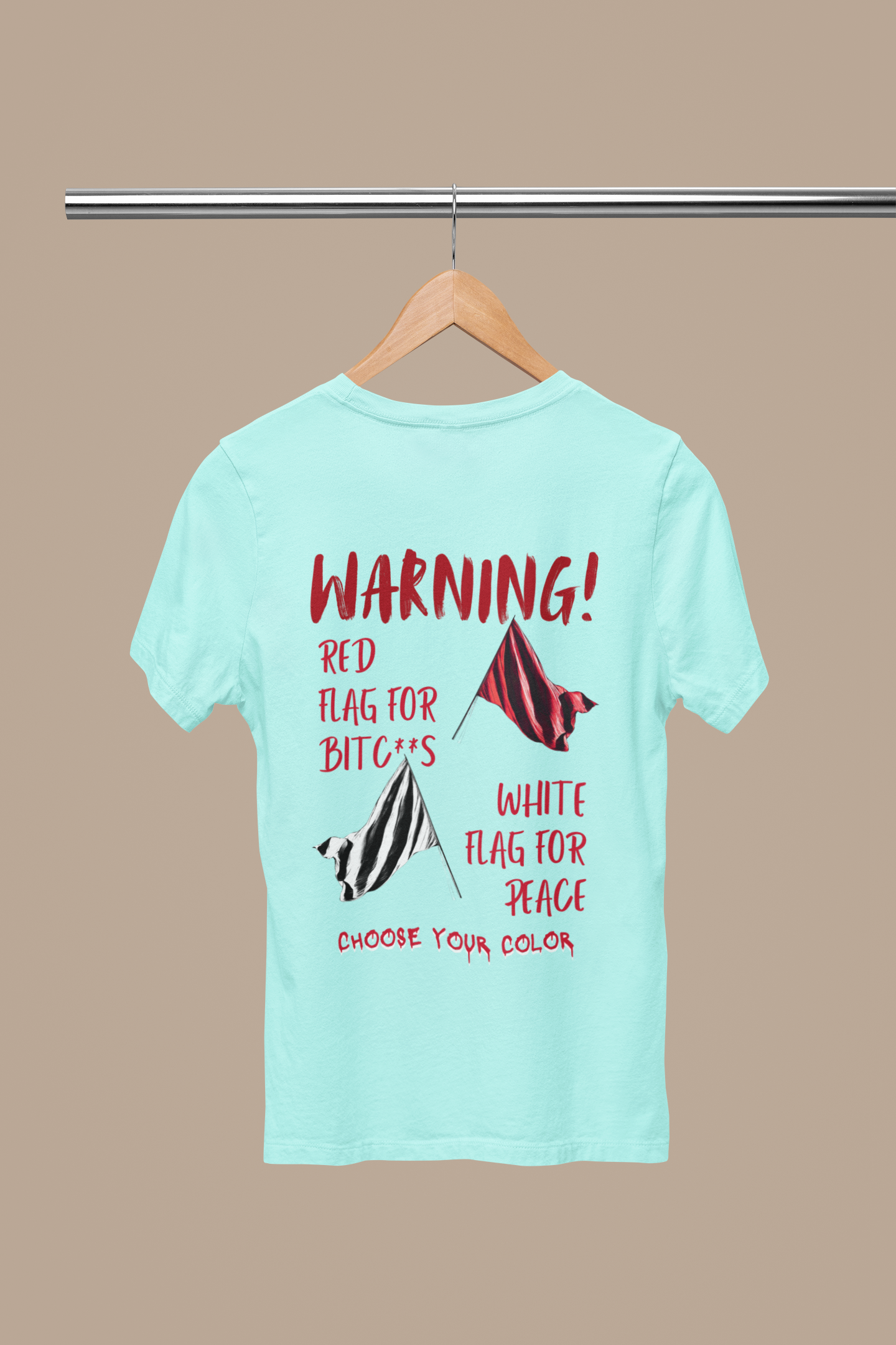 RED FLAG Oversized Unisex Classic T-Shirt
