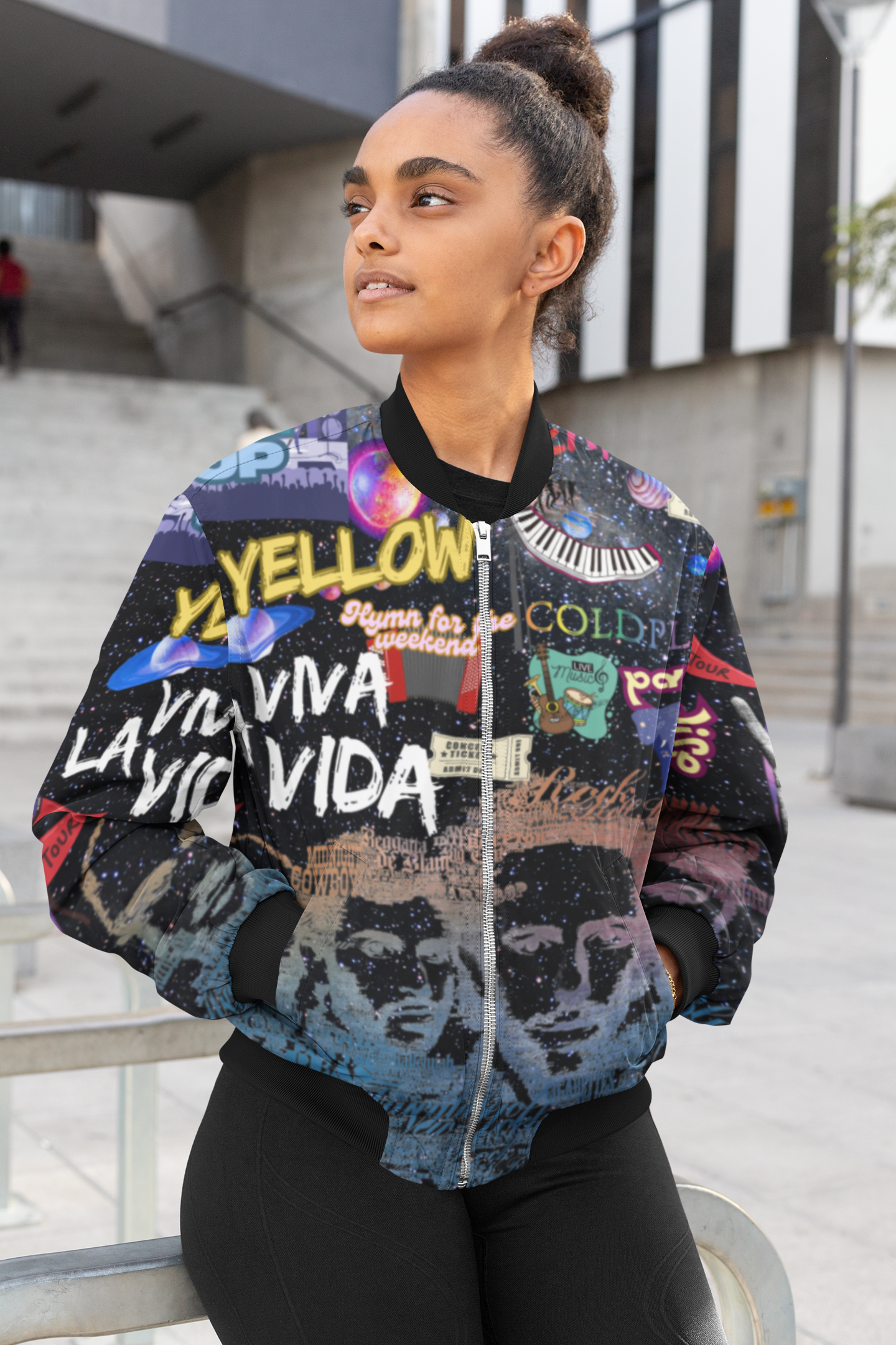 COLDPLAY theme Bomber Jacket