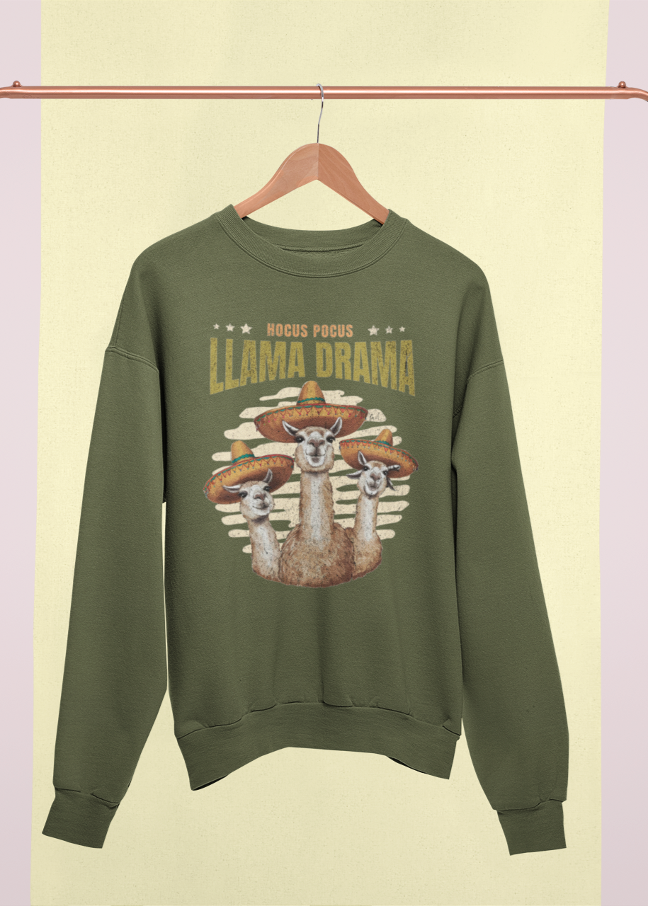 LLAMA DRAMA Unisex Sweatshirt