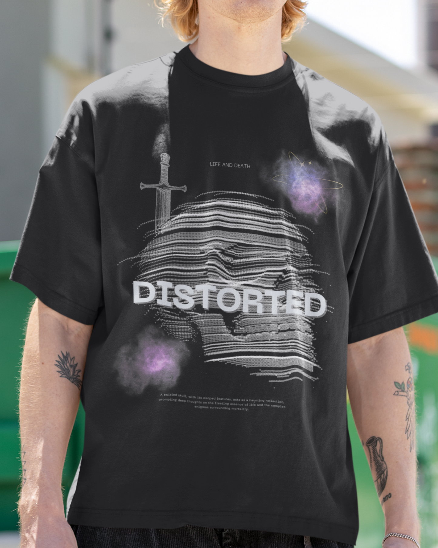 DISTORTED Oversized Unisex Classic T-Shirt