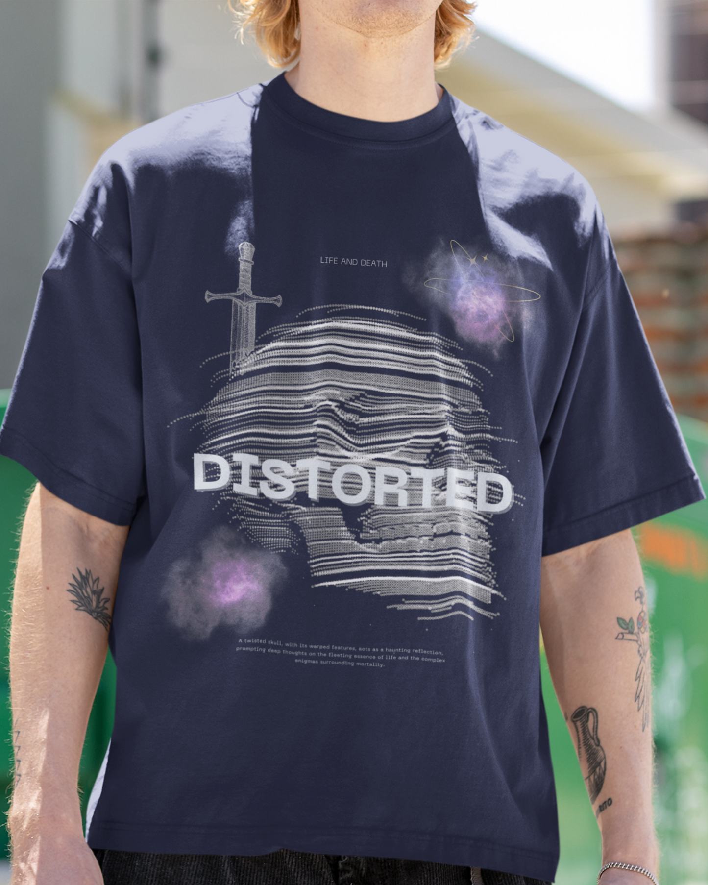 DISTORTED Oversized Unisex Classic T-Shirt