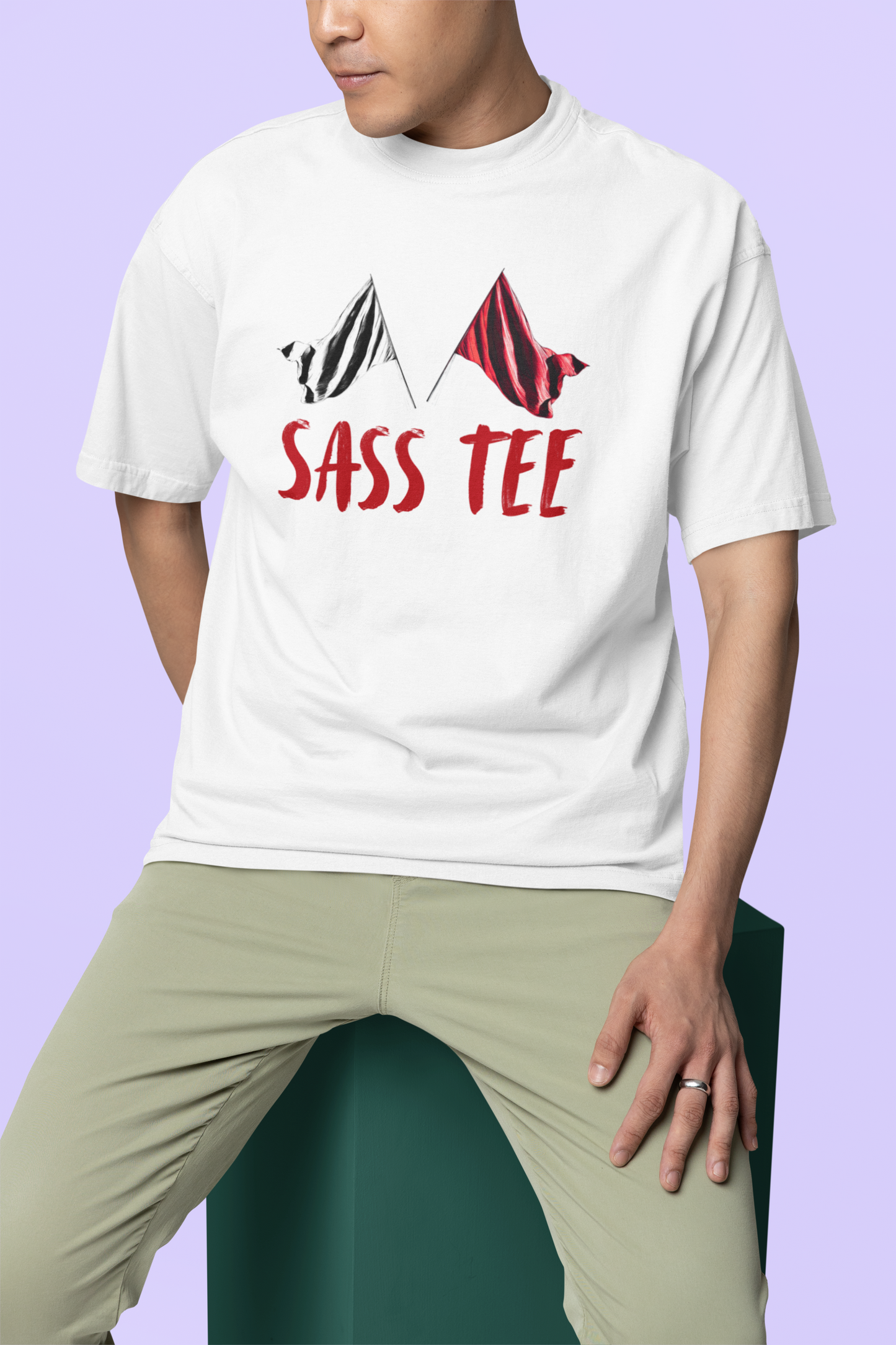 RED FLAG Terry Oversized Unisex TShirt