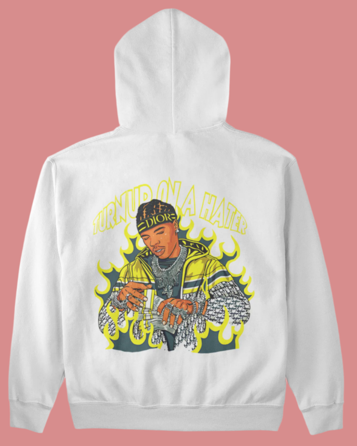 TURN UP HATERS Unisex Hooded Sweatshirt