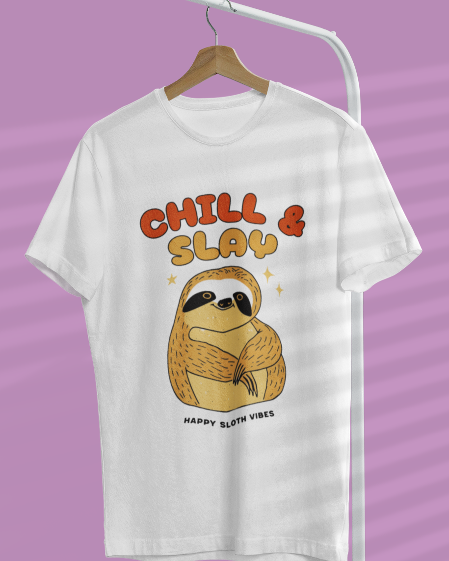 Sloth Vibes Unisex Regular T-Shirt