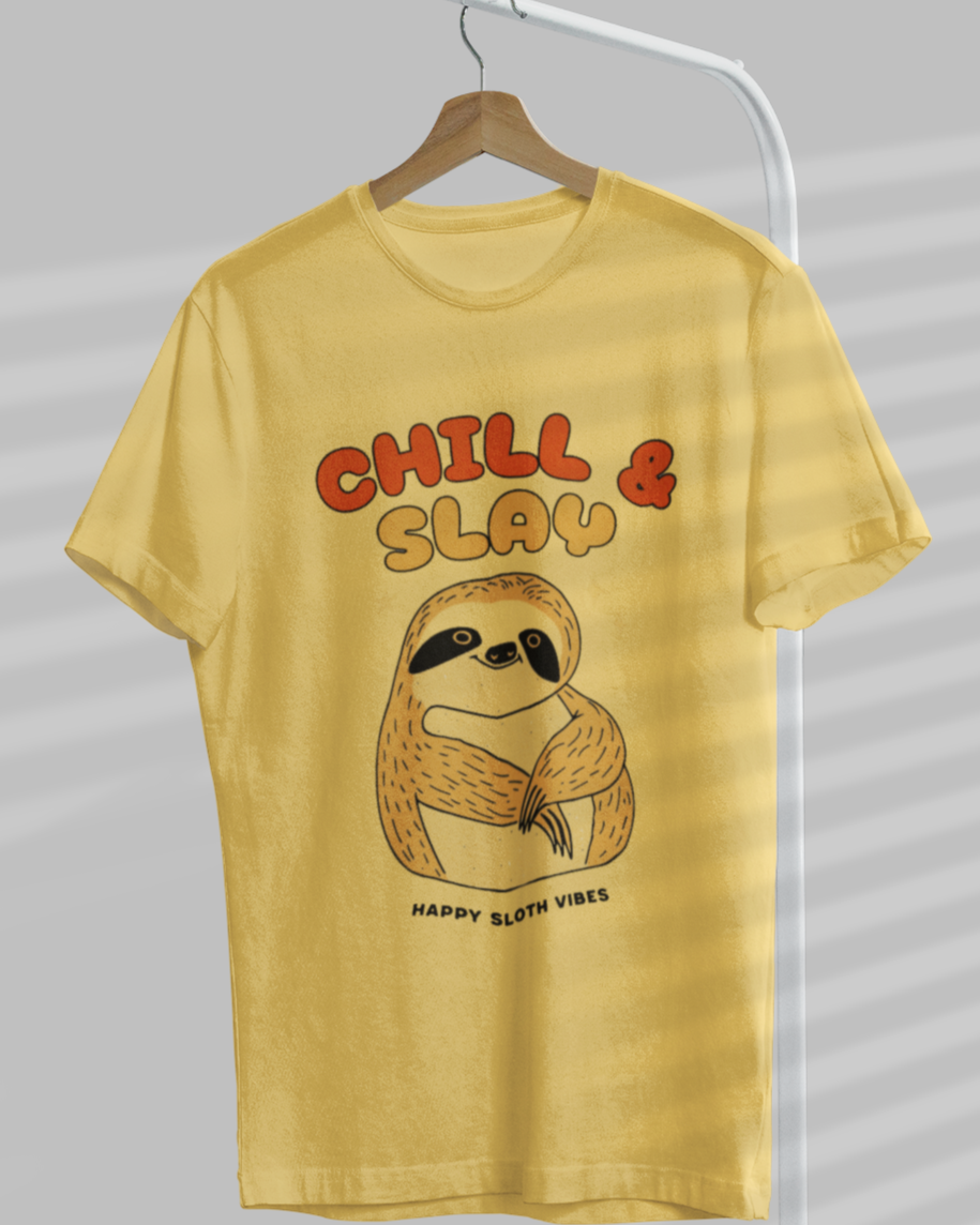 Sloth Vibes Unisex Regular T-Shirt
