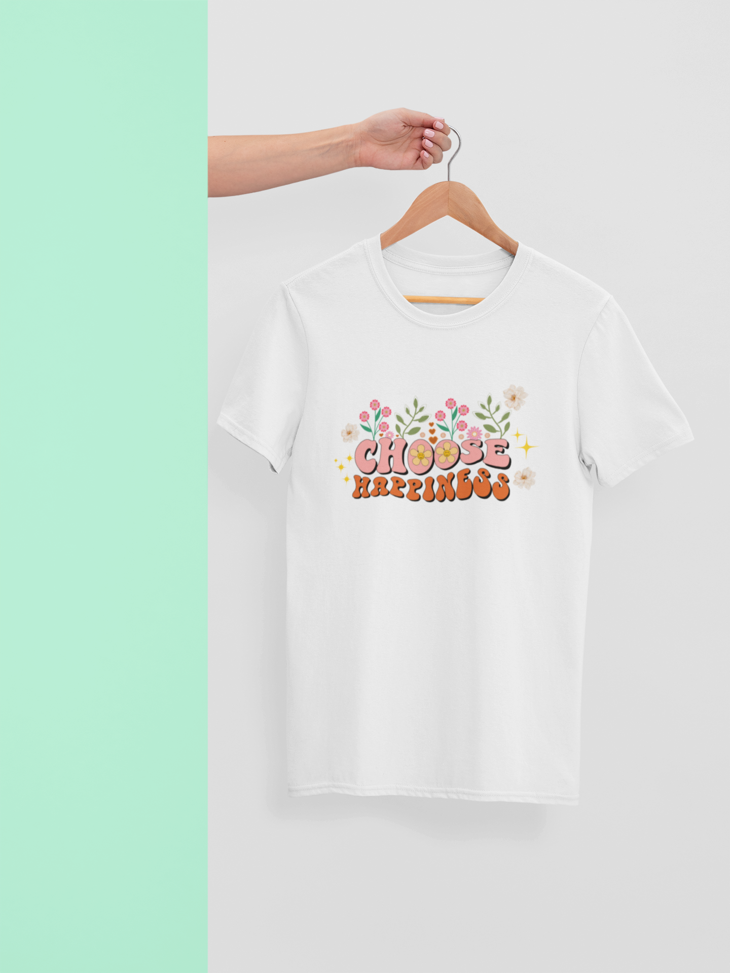 CHOOSE HAPPINESS Women regular fit tshirt