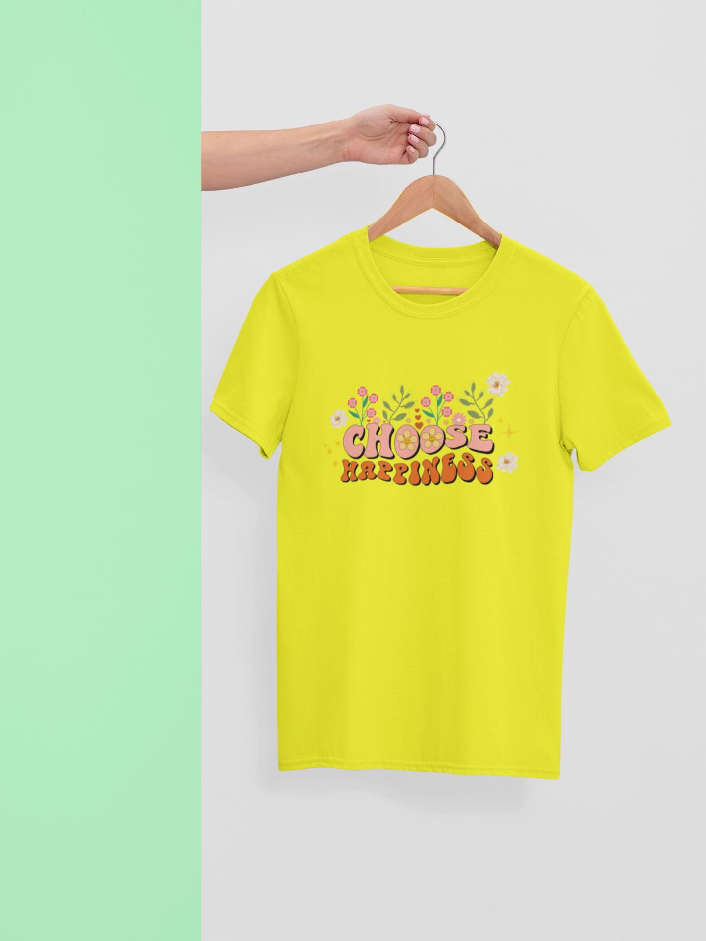 CHOOSE HAPPINESS Women regular fit tshirt