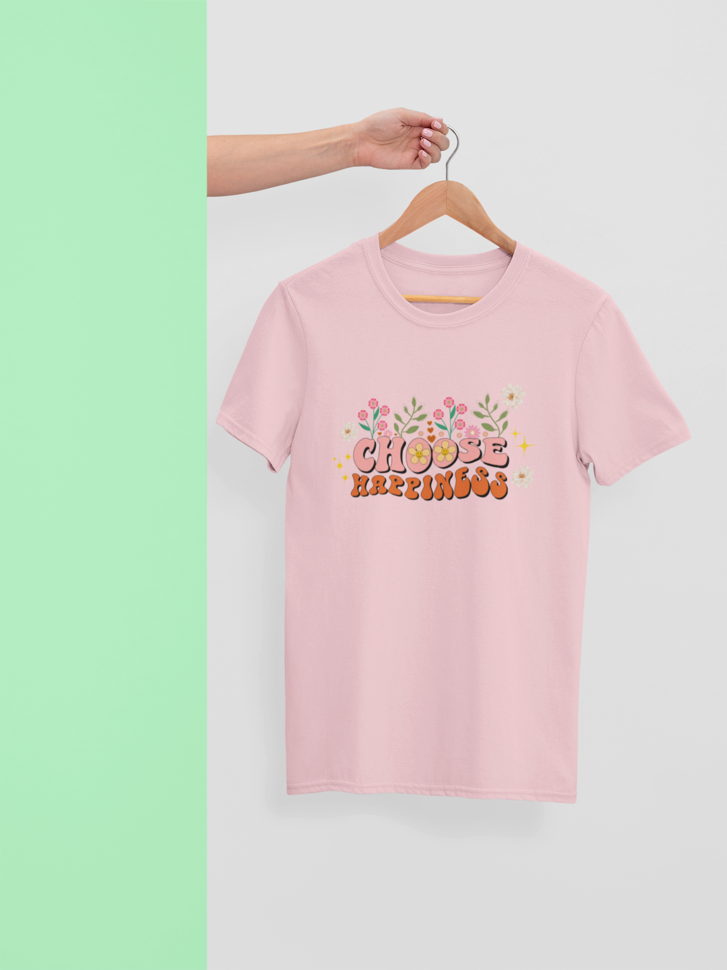 CHOOSE HAPPINESS Women regular fit tshirt
