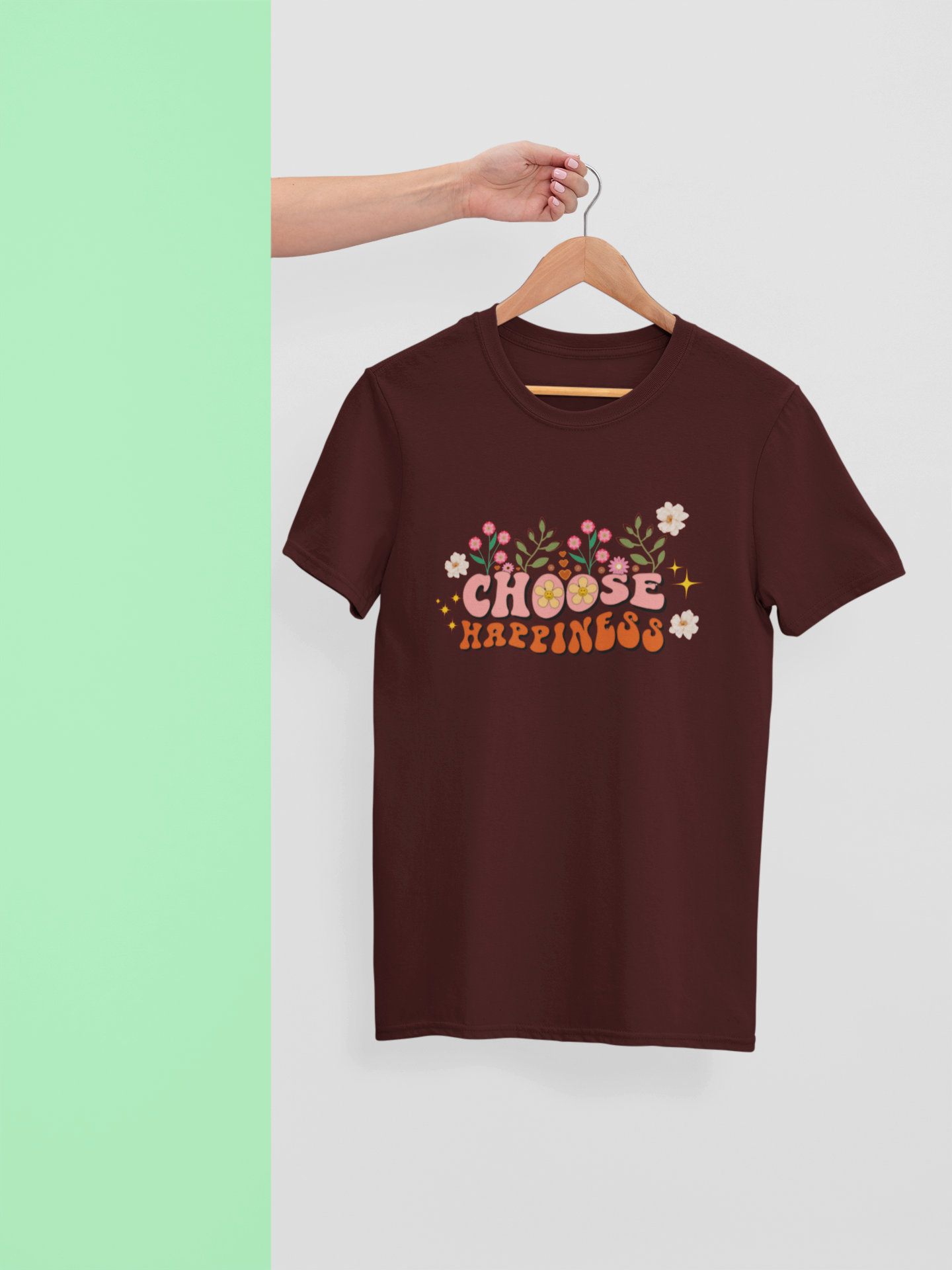CHOOSE HAPPINESS Women regular fit tshirt