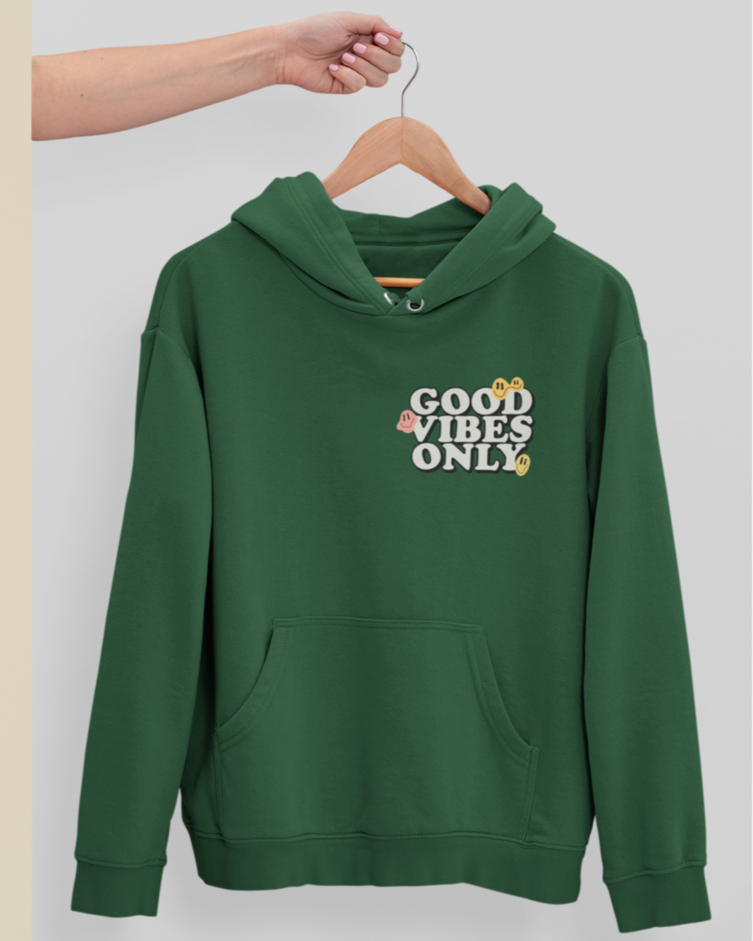 GOOD VIBES Unisex Hooded Sweatshirt