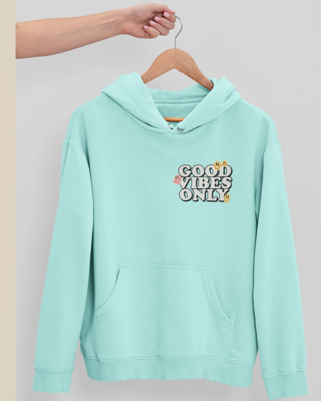 GOOD VIBES Unisex Hooded Sweatshirt
