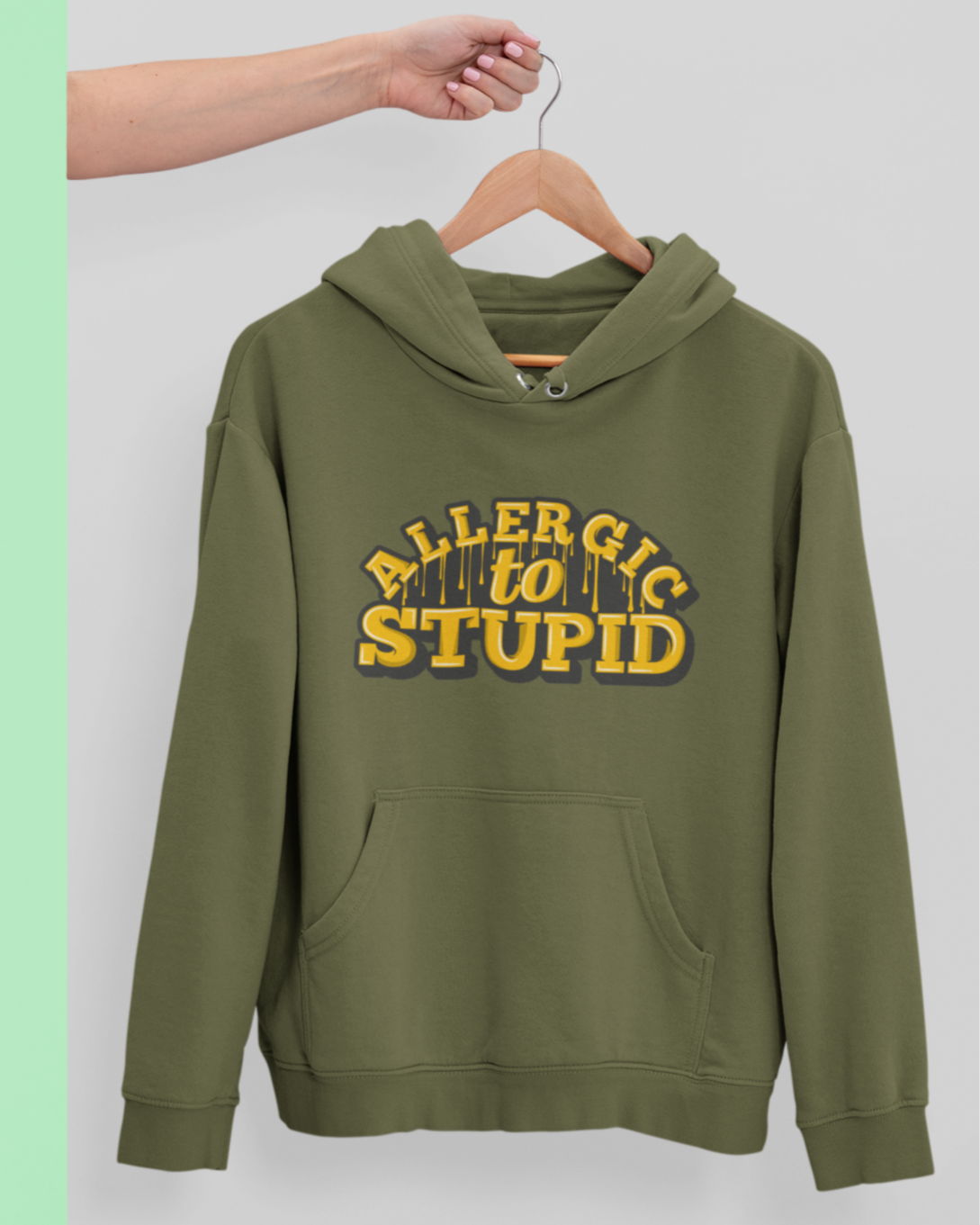 Allergic to Stupid Unisex Hoodie