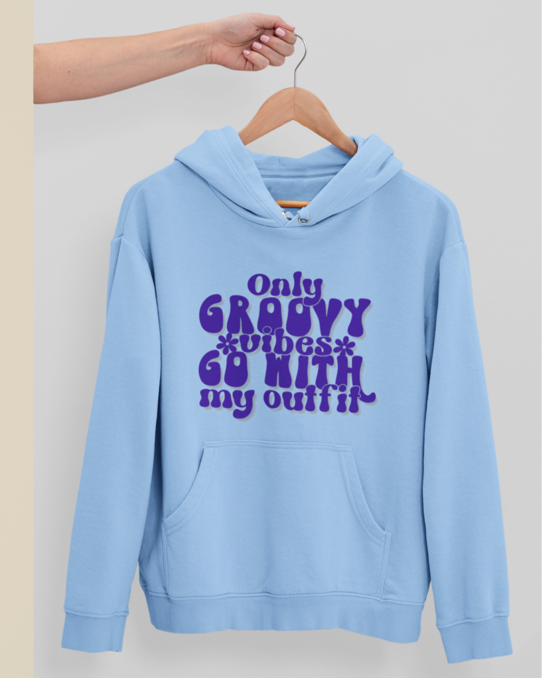 GROOVY VIBES Unisex Hooded Sweatshirt
