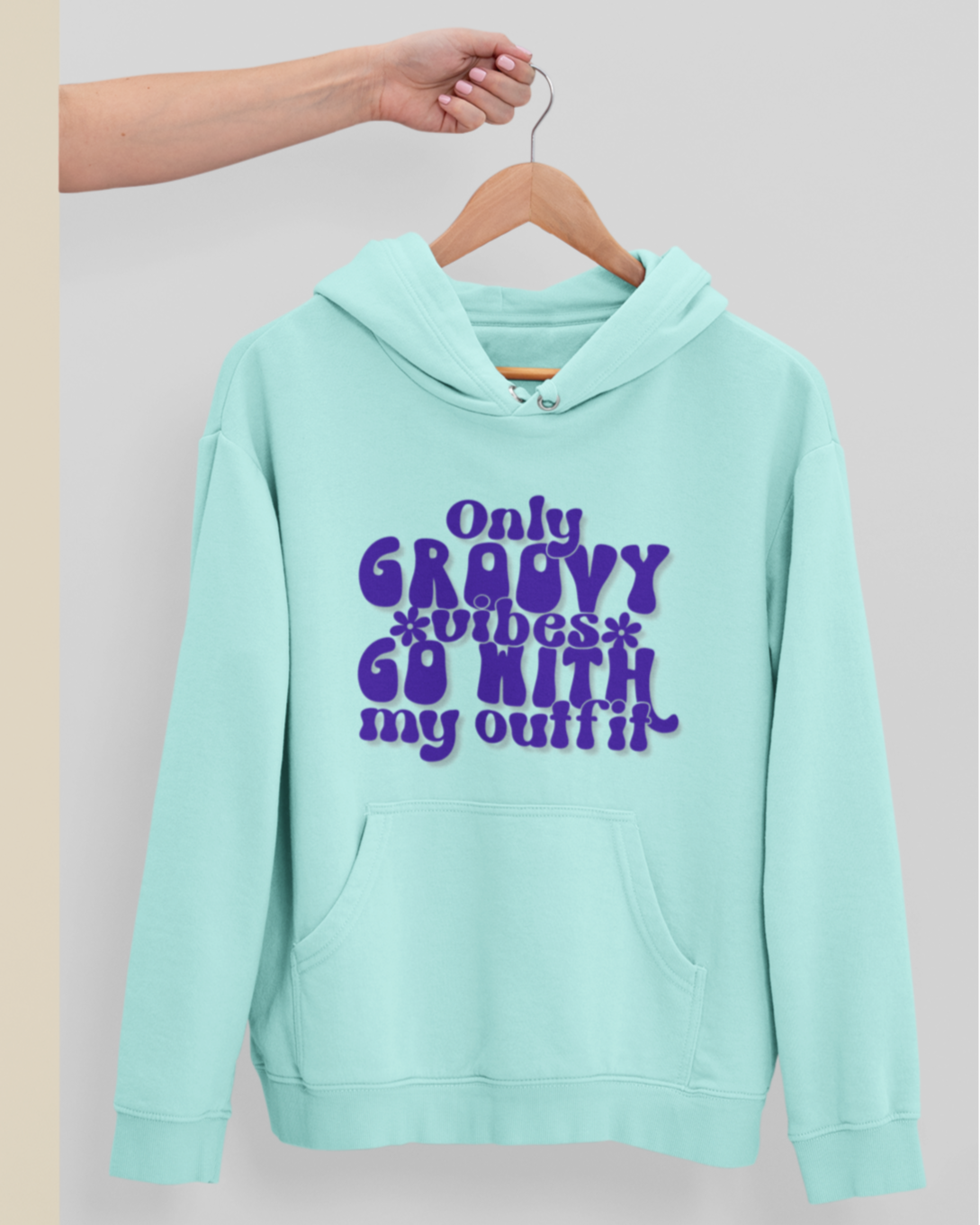 GROOVY VIBES Unisex Hooded Sweatshirt