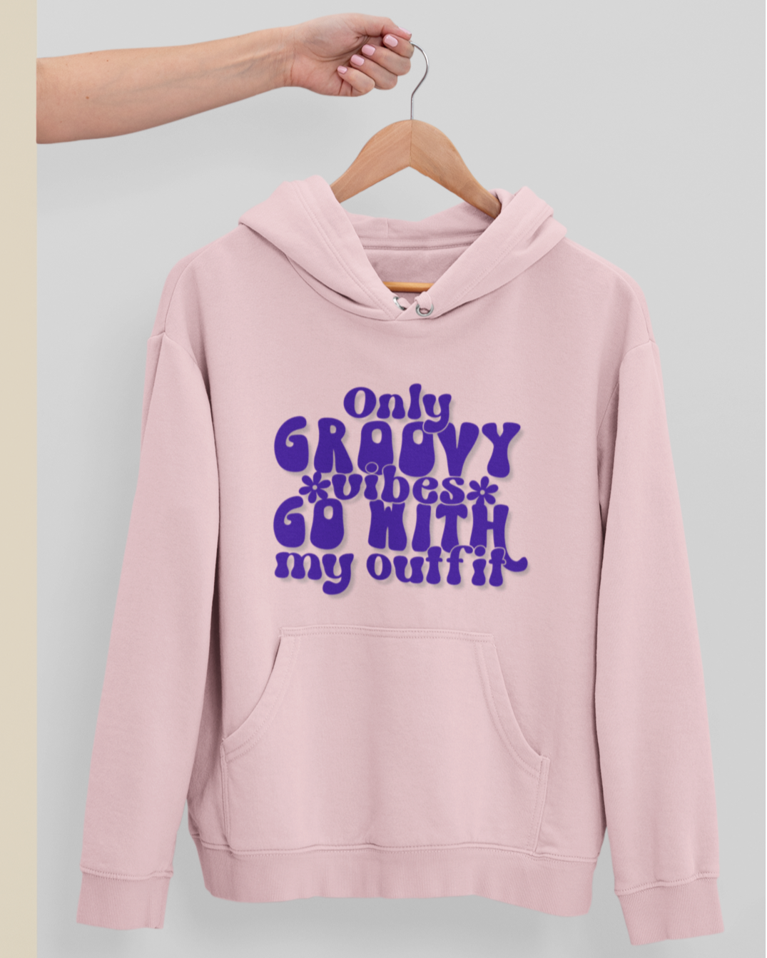 GROOVY VIBES Unisex Hooded Sweatshirt