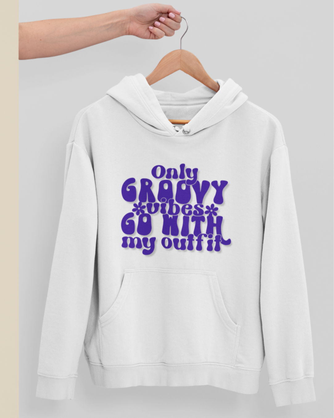 GROOVY VIBES Unisex Hooded Sweatshirt