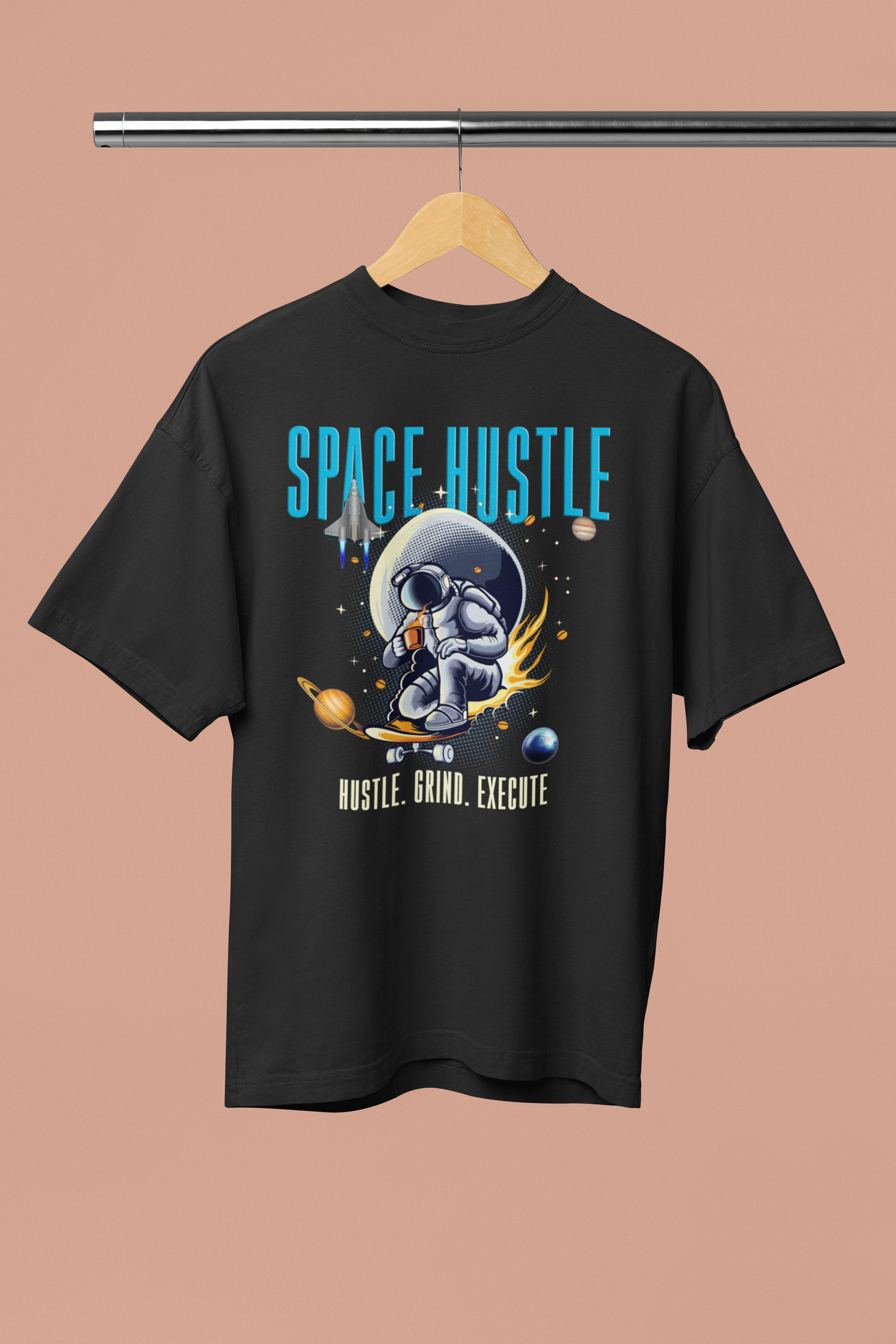 SPACE HUSTLE Oversized Unisex Classic T-Shirt