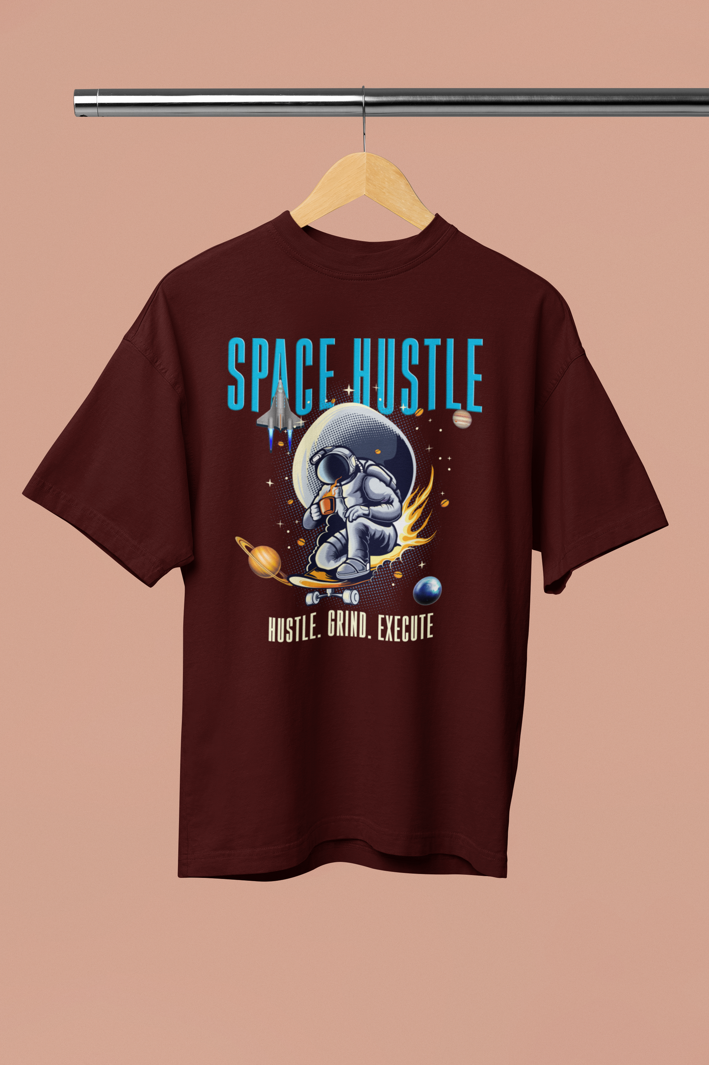 SPACE HUSTLE Oversized Unisex Classic T-Shirt