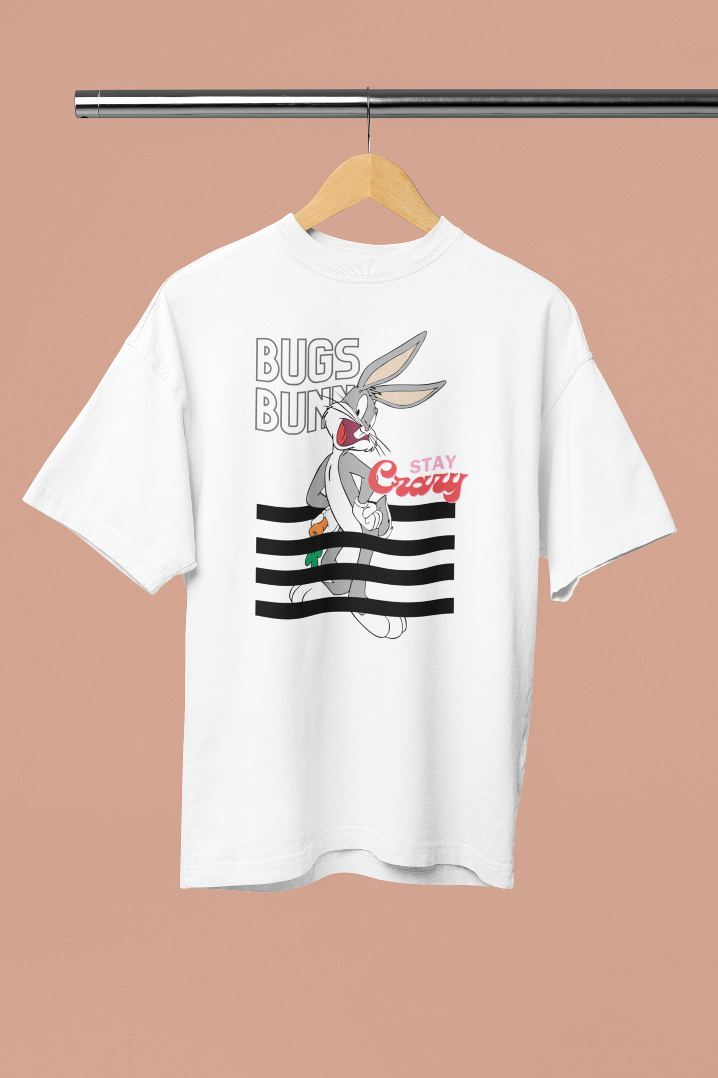 STAY CRAZY Oversized Unisex Classic T-Shirt