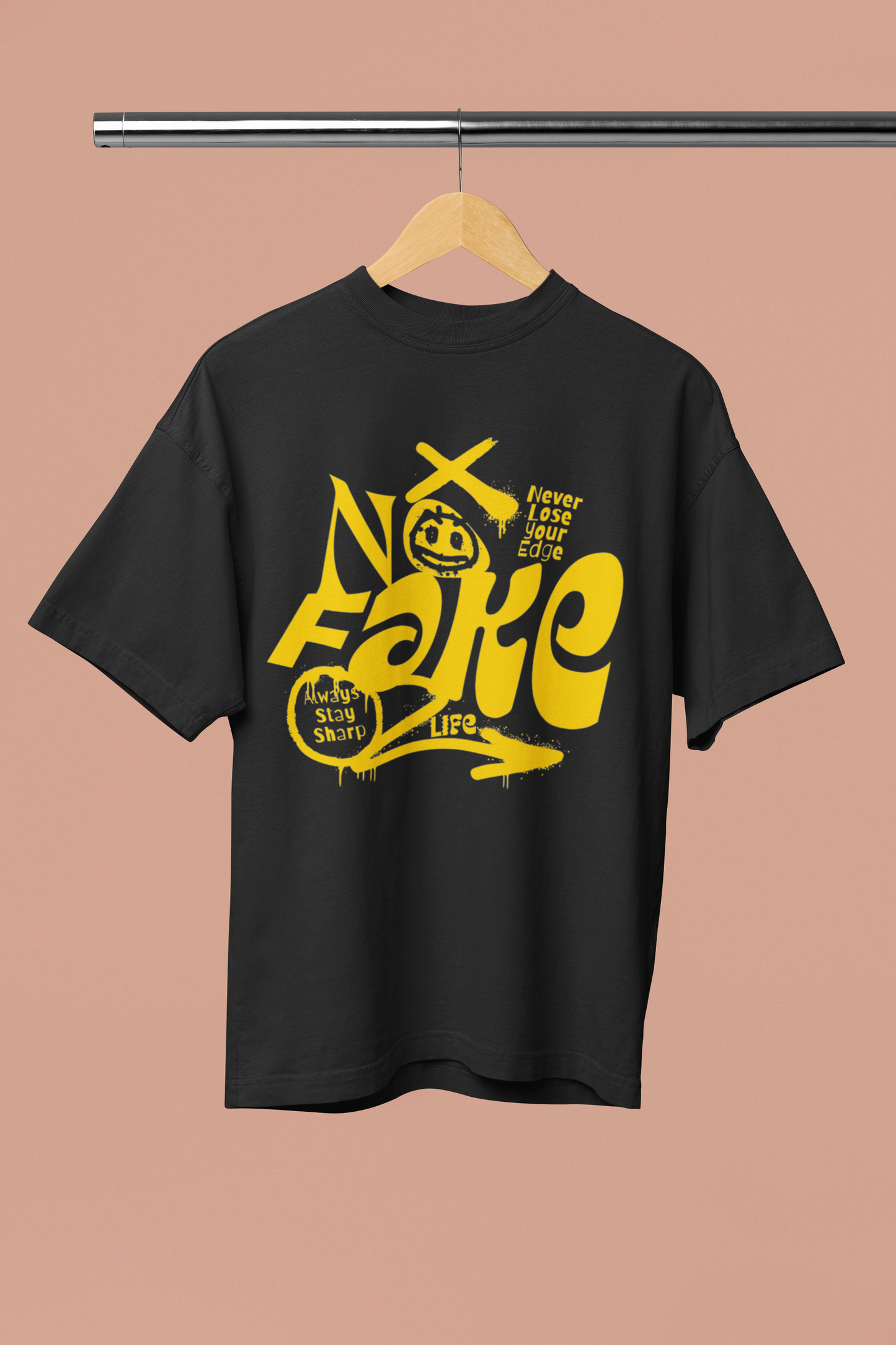 NO FAKE Unisex Oversized T-Shirt
