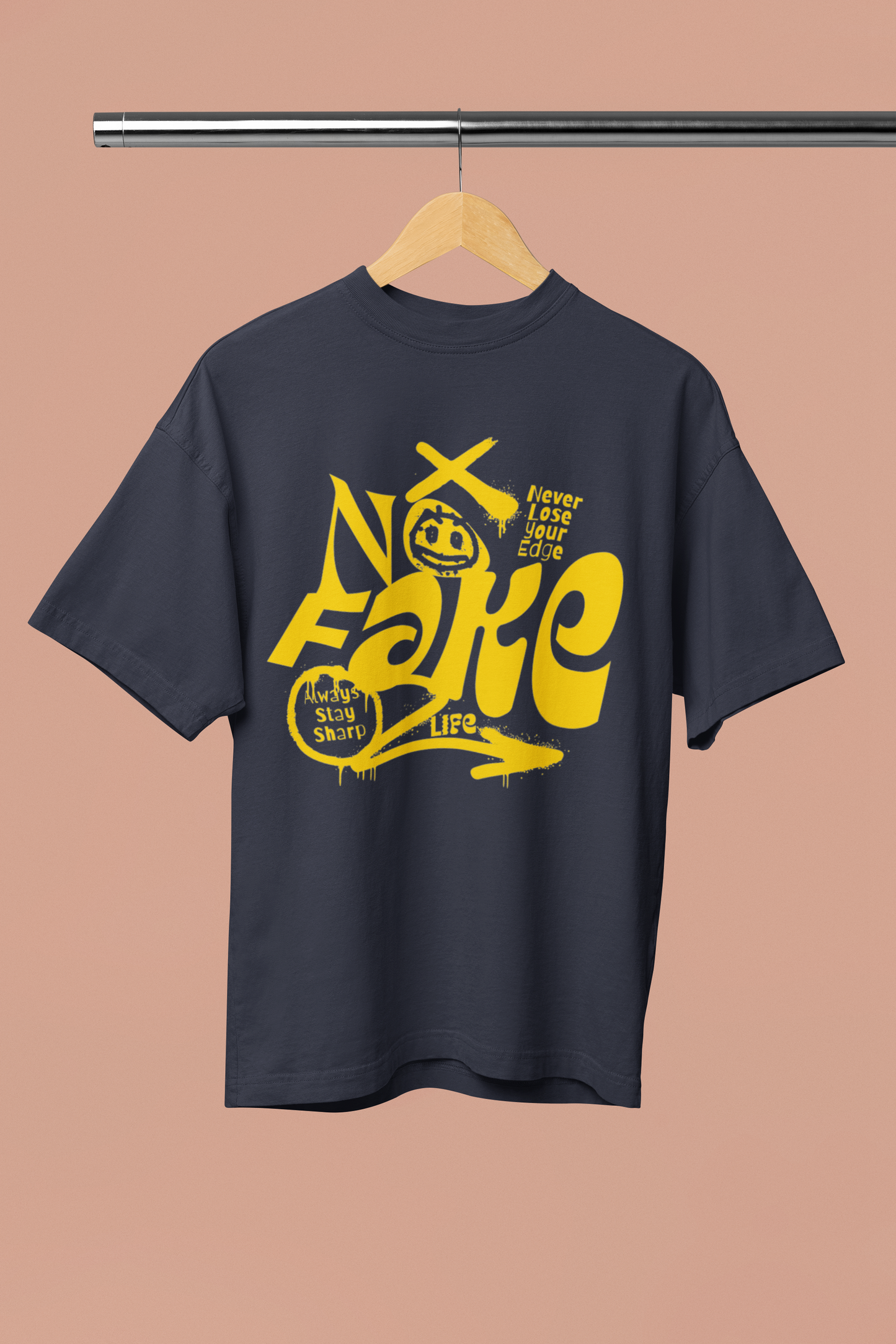 NO FAKE Unisex Oversized T-Shirt