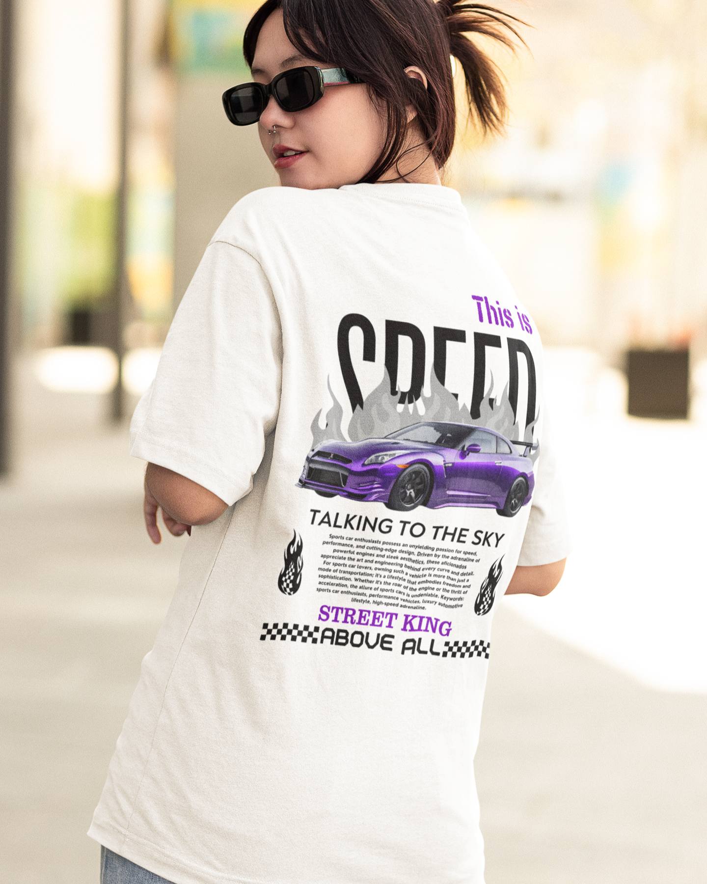 SPEED French Terry Oversized Unisex T-Shirt