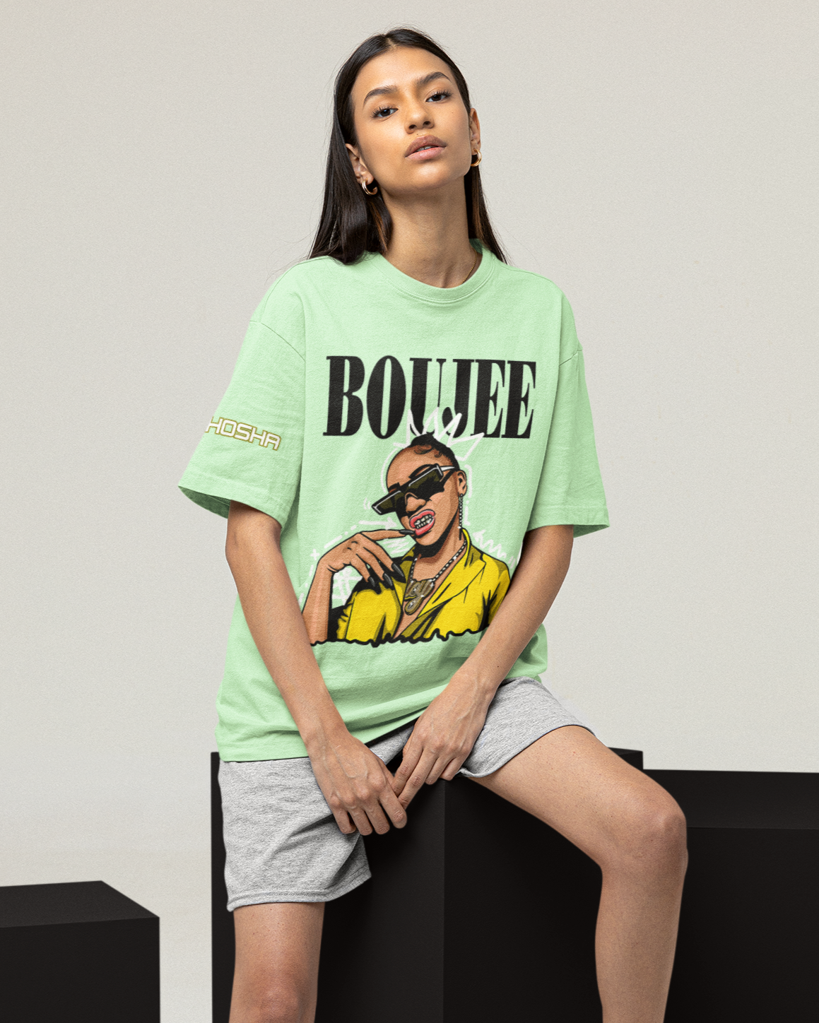 Boujee French Terry Oversized T-Shirt