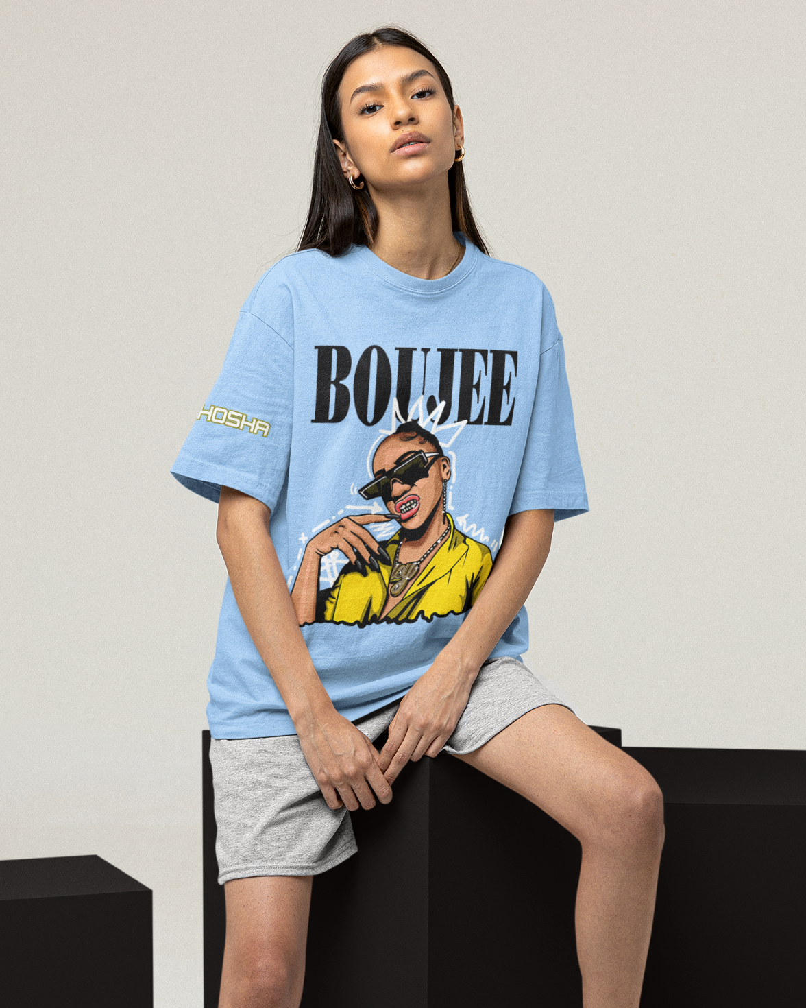 Boujee French Terry Oversized T-Shirt