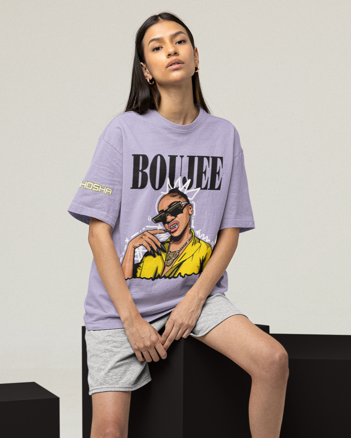 Boujee French Terry Oversized T-Shirt