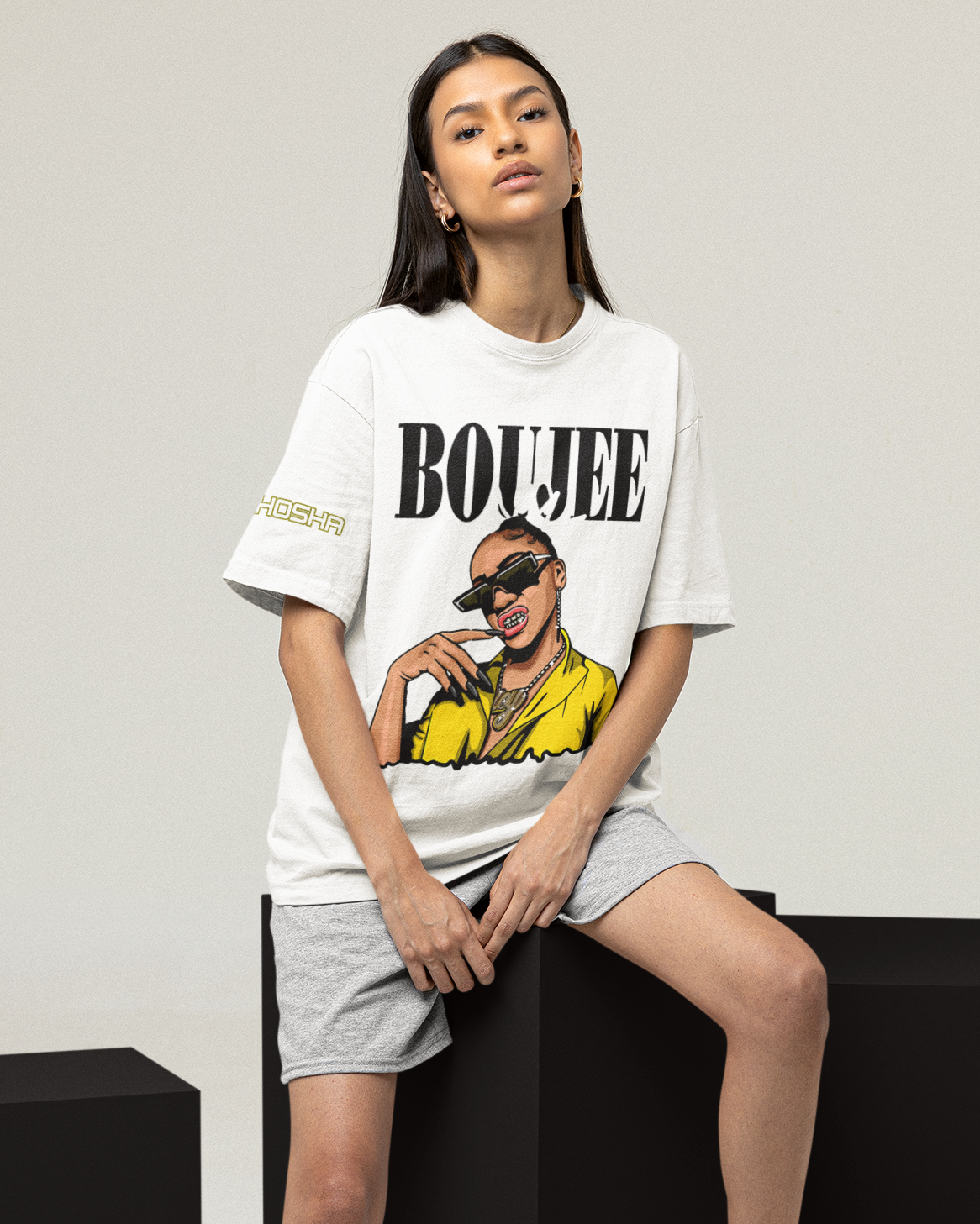 Boujee French Terry Oversized T-Shirt